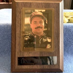 NASCAR Ernie Irvan framed autographed sports card